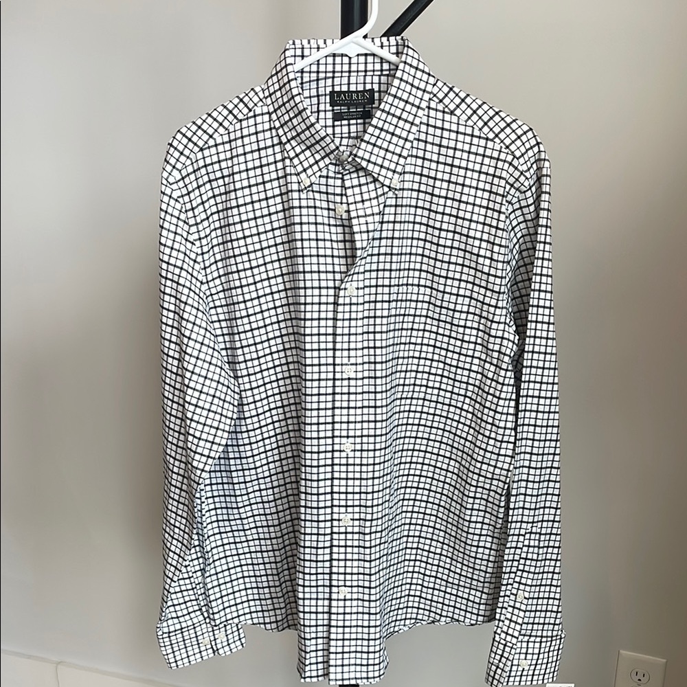 Ralph Lauren Black and White Casual Button Down Shirt